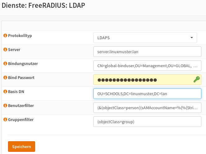 OPNsense FreeRADIUS LDAP