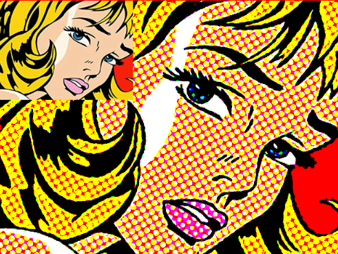 filter halftone pattern pop art